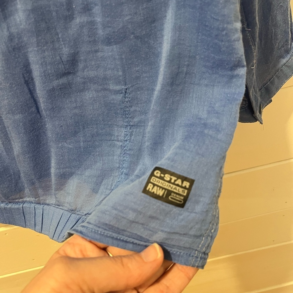G-Star RAW lightweight blue blouse, size S - Picture 9 of 10